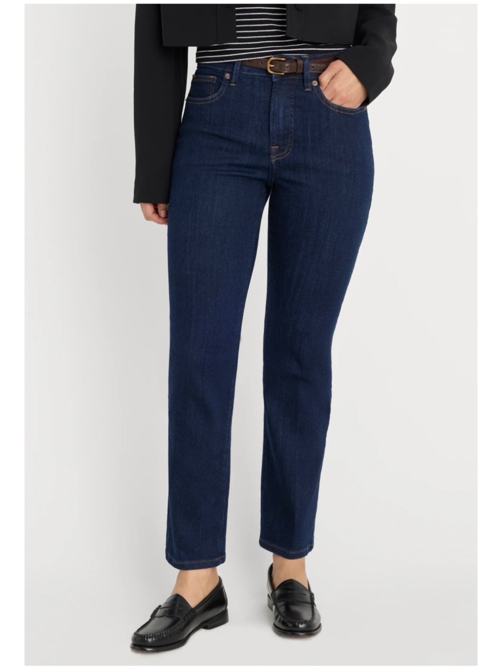 Good American Women’s Sz 14-18 Always Fits Jeans High Rise Straight Leg Stretch